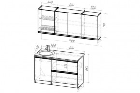 Кухонный гарнитур Сиена макси 1800 мм в Екатеринбурге - ok-mebel.com | фото 2
