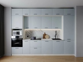 Кухонный гарнитур Смоки 3400 (Стол. 38мм) в Екатеринбурге - ok-mebel.com | фото