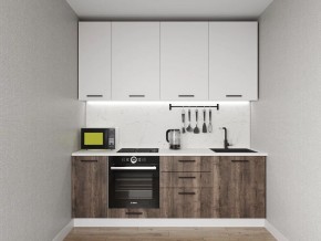 Кухонный гарнитур Старое Дерево 2200 h950 (Стол. 38мм) в Екатеринбурге - ok-mebel.com | фото