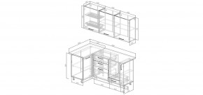 Кухонный гарнитур угловой Каппучино 1000*1800 (Стол. 26мм) в Екатеринбурге - ok-mebel.com | фото 2