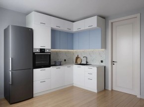 Кухонный гарнитур угловой Капри 2200*1700 (Стол. 38мм) в Екатеринбурге - ok-mebel.com | фото