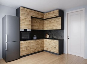 Кухонный гарнитур угловой Крафт 2200*1700 (Стол. 26мм) в Екатеринбурге - ok-mebel.com | фото