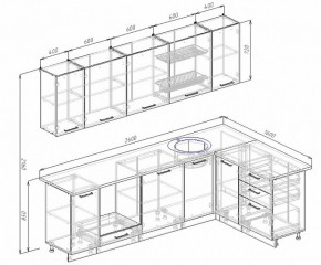 Кухонный гарнитур угловой Пайн 2600х1600 (Стол. 26мм) в Екатеринбурге - ok-mebel.com | фото 2