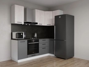 Кухонный гарнитур угловой Санторини 2200*1000 (Стол. 26мм) в Екатеринбурге - ok-mebel.com | фото