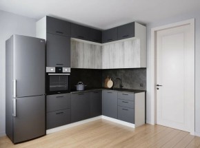 Кухонный гарнитур угловой Санторини 2200*1700 (Стол. 26мм) в Екатеринбурге - ok-mebel.com | фото