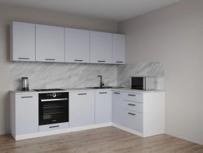 Кухонный гарнитур угловой Смоки 2600*1600 (Стол. 26мм) в Екатеринбурге - ok-mebel.com | фото