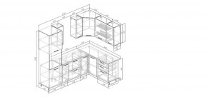 Кухонный гарнитур Умбра 2400*1600 (Стол. 26мм) в Екатеринбурге - ok-mebel.com | фото 2