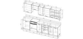 Кухонный гарнитур Умбра 3000 (Стол. 26мм) в Екатеринбурге - ok-mebel.com | фото 2