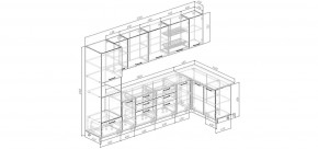 Кухонный гарнитур Умбра 3200*1400 (Стол. 26мм) в Екатеринбурге - ok-mebel.com | фото 2