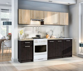 Кухонный гарнитур Виктория СБ-240/1 (Венге/Дуб Сонома) 2,4 м в Екатеринбурге - ok-mebel.com | фото 4