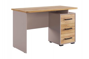 ЛАЙТ 2 Стол компьютерный (1200) кашемир/дуб крафт золотой в Екатеринбурге - ok-mebel.com | фото