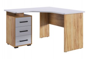 ЛАЙТ 2 Стол компьютерный угловой (1200) Белый/Дуб Крафт Золотой в Екатеринбурге - ok-mebel.com | фото