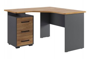 ЛАЙТ 2 Стол компьютерный угловой (1200) Графит/Дуб Крафт Золотой в Екатеринбурге - ok-mebel.com | фото