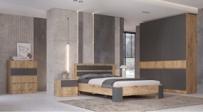 ЛЕНОРА Спальный гарнитур (модульный) графит в Екатеринбурге - ok-mebel.com | фото