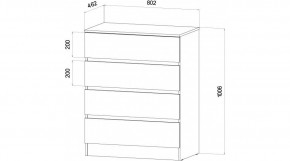 ЛЕНОРА Спальный гарнитур (модульный) графит в Екатеринбурге - ok-mebel.com | фото 3