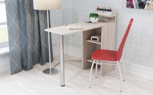 Стол маникюрный 4 трансформер с полками в Екатеринбурге - ok-mebel.com | фото