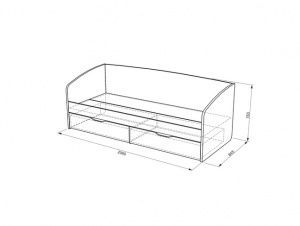 Манхэттен Кровать арт. MDM-006.1433 в Екатеринбурге - ok-mebel.com | фото 2