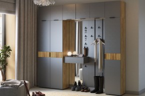 МЕБЕЛЬСОН К33 Прихожая (дуб крафт золотой/белое дерево) в Екатеринбурге - ok-mebel.com | фото