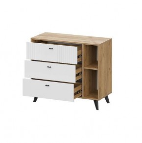 МИЛАН Спальня (Дуб Золотой/Белый матовый) в Екатеринбурге - ok-mebel.com | фото 13