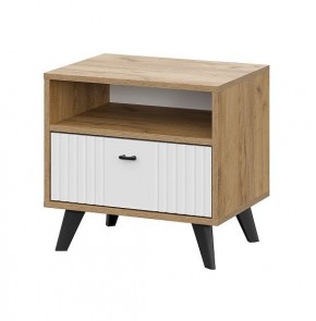 МИЛАН Спальня (Дуб Золотой/Белый матовый) в Екатеринбурге - ok-mebel.com | фото 5