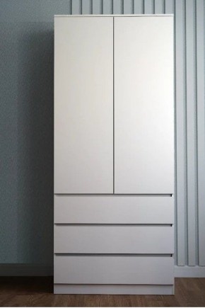 МОРИ МШ 900.2 Шкаф с 2-мя дв. и 3-мя ящ. ВЫСОКИЙ (Белый) в Екатеринбурге - ok-mebel.com | фото