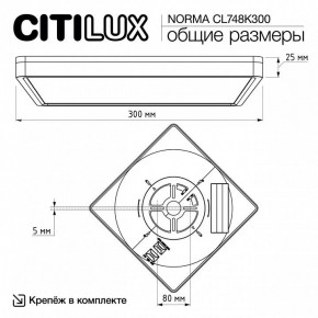 Накладной светильник Citilux Norma CL748K300 в Екатеринбурге - ok-mebel.com | фото 7