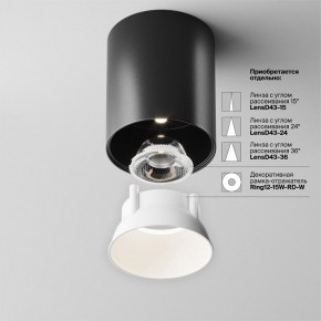 Накладной светильник Maytoni Alfa LED C064CL-12W4K-RD-B в Екатеринбурге - ok-mebel.com | фото 4