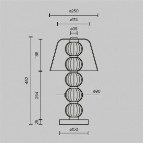 Настольная лампа декоративная Maytoni Amulet MOD555TL-L8G3K в Екатеринбурге - ok-mebel.com | фото 4