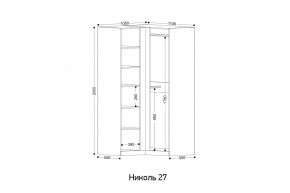 НИКОЛЬ 27 Шкаф угловой в Екатеринбурге - ok-mebel.com | фото 2