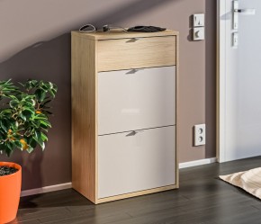 Обувница Афина СБ-3318 (Дуб Винченца/Кашемир серый) в Екатеринбурге - ok-mebel.com | фото 4