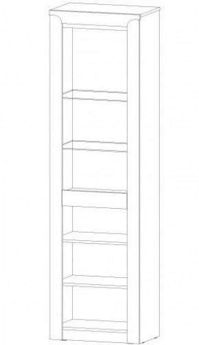 РЕГИНА Пенал со стеклом (дуб самдал) в Екатеринбурге - ok-mebel.com | фото 2