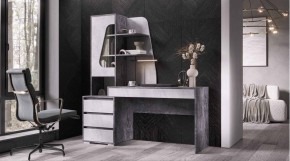 ПИФАГОР Стол компьютерный (цемент светлый/цемент темный) в Екатеринбурге - ok-mebel.com | фото