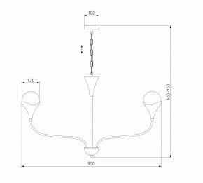 Подвесная люстра Eurosvet Calyx 60169/8 никель в Екатеринбурге - ok-mebel.com | фото 3