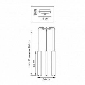 Подвесная люстра Lightstar Tubo L5T747433 в Екатеринбурге - ok-mebel.com | фото 3