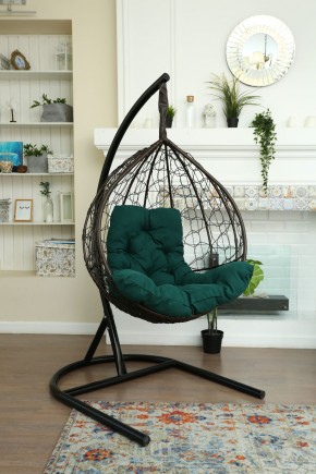 Подвесное кресло Бароло (коричневый/зеленый) в Екатеринбурге - ok-mebel.com | фото