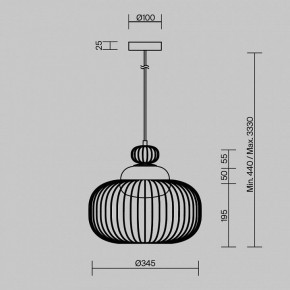 Подвесной светильник Maytoni Levitation MOD376PL-01G в Екатеринбурге - ok-mebel.com | фото 5