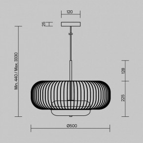 Подвесной светильник Maytoni Levitation MOD376PL-L30G3K в Екатеринбурге - ok-mebel.com | фото 5