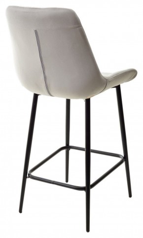 Полубарный стул ХОФМАН, цвет H-09 Светло-серый, велюр / черный каркас H=63cm М-City в Екатеринбурге - ok-mebel.com | фото 6