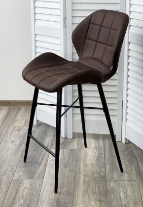 Полубарный стул MARCEL COWBOY-#800 темно-коричневый (H=65cm), ткань микрофибра М-City в Екатеринбурге - ok-mebel.com | фото 2