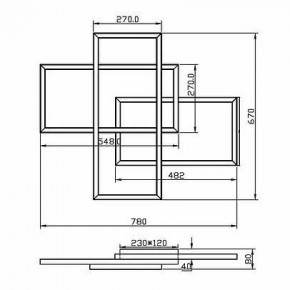 Потолочная люстра Maytoni Line MOD016CL-L80BK в Екатеринбурге - ok-mebel.com | фото 2