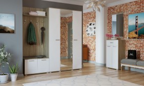 ИТАЛИЯ ПРИХОЖАЯ №1 (Дуб сонома/Белый глянец) в Екатеринбурге - ok-mebel.com | фото