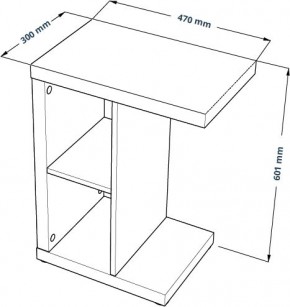 Приставной стол Энкель Т, тамбурат, цвет белый в Екатеринбурге - ok-mebel.com | фото 3
