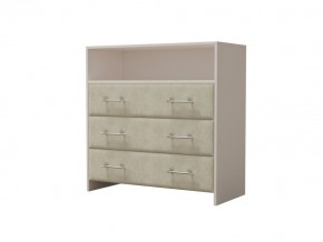 PROxSON Комод Varna (ЛДСП Белая+ткань Белый/Savana Milk (молочный)) 90x40 в Екатеринбурге - ok-mebel.com | фото 2