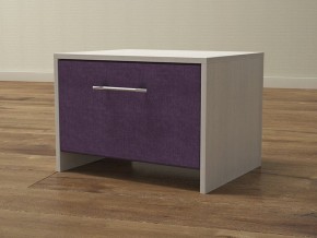 PROxSON Тумба Varna (ЛДСП Дуб Шамони+ткань Дуб Шамони светлый (124)/Savana Berry (фиолетовый)) 51x40 в Екатеринбурге - ok-mebel.com | фото