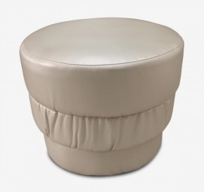 Пуф круглый Бочонок кожзам тер 101 (молочный) в Екатеринбурге - ok-mebel.com | фото 1