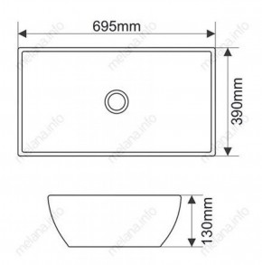 Раковина MELANA MLN-E408 в Екатеринбурге - ok-mebel.com | фото 2