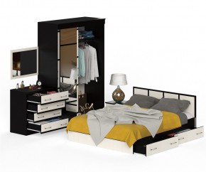 Сакура спальня № 1 Комод + Зеркало + Кровать 1600 + Тумба + Шкаф-купе 1500, сп.м. 1600х2000 мм., б/м, основание есть, ун. сб. в Екатеринбурге - ok-mebel.com | фото 10