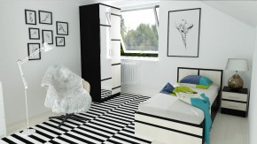 Сакура Тумба прикроватная, цвет венге/дуб лоредо, ШхГхВ 40х42х47 см. в Екатеринбурге - ok-mebel.com | фото 4