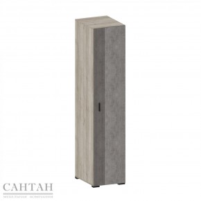 ШЕР ШК-3311 Шкаф 1 дверь (дуб апрель темный/Лофт Годэн Пэлас) в Екатеринбурге - ok-mebel.com | фото