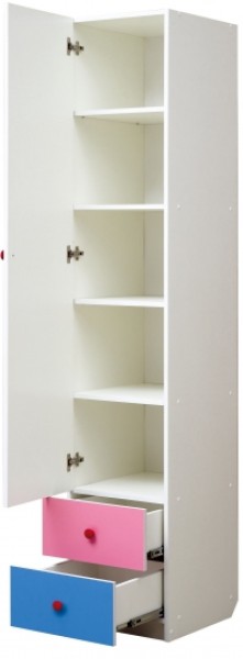 Шкаф 1-но дверный с ящиками и фотопечатью Совята 1.1 (400) в Екатеринбурге - ok-mebel.com | фото 2